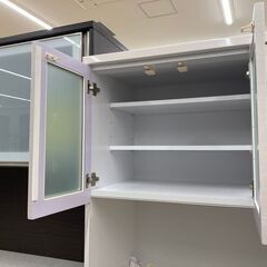 ★ジモティ割引あり★【リユースのサカイ野々市店】食器棚　白　 90(幅)×49(奥行き)×184(高さ)cm ※クリーニング済みの画像