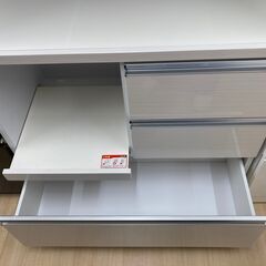 ★ジモティ割引あり★【リユースのサカイ野々市店】食器棚　白　 90(幅)×49(奥行き)×184(高さ)cm ※クリーニング済みの画像