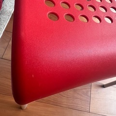 【引き取り限定】IKEA ADDE 椅子 レッドの画像