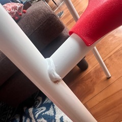 【引き取り限定】IKEA ADDE 椅子 レッドの画像