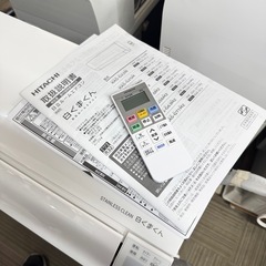 【超美品‼️】定価11万♪ 日立 2022年製 6畳用エアコン ステンレスクリーン白くまくん 凍結洗浄 フィルター自動お掃除 スマホ遠隔操作 100V/2.2kwの画像