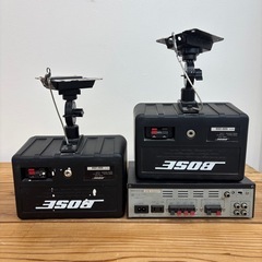 中古 BOSE ボーズ 101MM ブラケット付き 2台セット オースミ電機OU-15アンプセット検） 音響機器 ブラック ペア店舗用品什器の画像