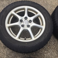 エスティマ等 215/60R17 アルミホイール付スタッドレスタイヤ4本セットの画像
