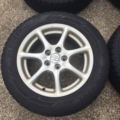エスティマ等 215/60R17 アルミホイール付スタッドレスタイヤ4本セットの画像