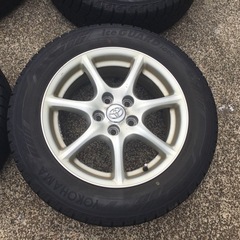 エスティマ等 215/60R17 アルミホイール付スタッドレスタイヤ4本セットの画像