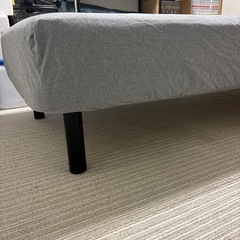 【比較的美品】無印　脚付きマットレス　シングル　ポケットコイルの画像