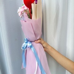 ⑨【手作り】かぎ針編みの花束 🌸 直接取引のみの画像