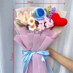 ⑨【手作り】かぎ針編みの花束 🌸 直接取引のみの画像