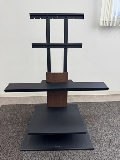 テレビ台 早い者勝ち  WALL series GOOD DESIGN 木製 ブラウン 茶色 ブラック 黒 高さ調整付き 5段階