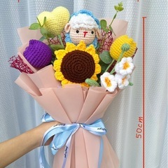 ⑦【手作り】かぎ針編みの花束 🌸 直接取引のみの画像