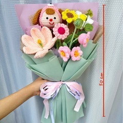 ⑥【手作り】かぎ針編みの花束 🌸 直接取引のみの画像