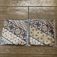 静岡工芸品寄木細工 コースター 2枚セット未開封の画像