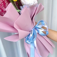 ④【手作り】かぎ針編みの花束 🌸 直接取引のみの画像