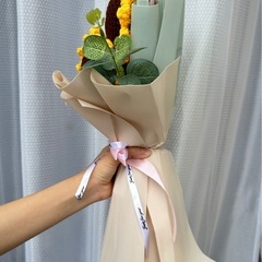 ③【手作り】かぎ針編みの花束 🌸 直接取引のみの画像