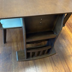 【お取引き中
】収縮可能家具 ダイニングテーブル　2way 収納　コンパクト　収縮可能家具 の画像