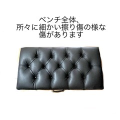 【不二貿易】 収納付きトランクベンチ / ブラックの画像