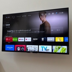 SONY 43インチ　4Kテレビ　の画像