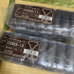 エステ　　ペーパーショーツ100個　ペーパーブラ100個の画像