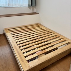 【IKEA】ベッドフレーム　マンダール　クイーンサイズの画像