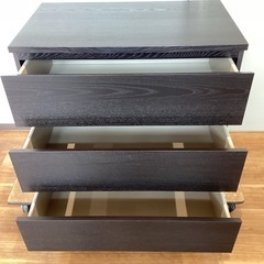 チェスト3段【町田市再生家具】　251549の画像