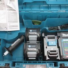 makita マキタ GA019GRMX ディスクグラインダ 40V バッテリー×2 充電器 中古品 美品 【ハンズクラフト宜野湾店】の画像