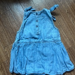 Lee 80size デニムワンピース風ロンパの画像