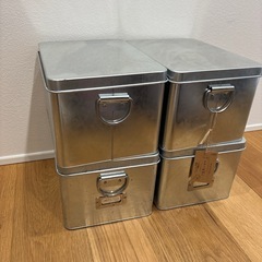 【値下げ】トタンボックス4個セットの画像