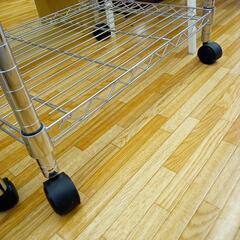 【リユースのサカイ八街店】★ジモティ割あり★ スチールラック　シルバー　クリーニング済　YJ7569の画像
