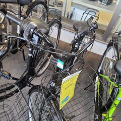 J1382【リユースのサカイ柏店】シティサイクル　PINOTEE　6段変速　ダイナモライト　ブラック　★店頭にて試乗可★ 簡易クリーニング済　　 中古自転車 　流山市  松戸市 我孫子市 鎌ヶ谷市 船橋市 守谷市 取手市の画像