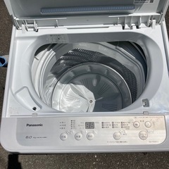 パナソニック 全自動洗濯機 洗濯 6kg つけおきコース搭載 シルバー NA-F60B13  リサイクルショップ宮崎屋　佐土原店　25.8.27Fの画像