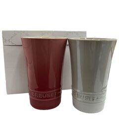 186000 LE CREUSET ルクルーゼ 食器 ペアショート・タンブラー・ ペア スリム タンブラー 2点まとめ売り [A1000023047333A]の画像