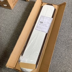 新品　不二貿易(Fujiboeki) 姿見 ミラー 幅27×高さ120cm ブラウン 壁掛け 木目調 飛散防止加工 スリム 10524の画像
