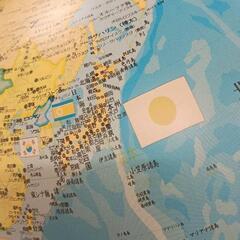 0827-091 国旗付き地球儀の画像