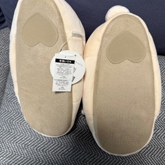 新品　可愛い白くま　ブーツスリッパの画像