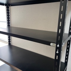 スチール棚 スチールラック ブラック 業務用 収納棚 収納ラック
の画像