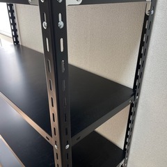 スチール棚 スチールラック ブラック 業務用 収納棚 収納ラック
の画像