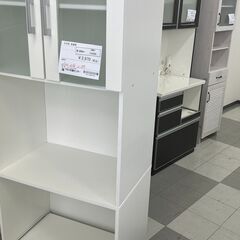 ★リユースのサカイ千葉中央店★期間限定割引有  食器棚 ホワイト H177×D38×W60 クリーニング済み TC4369　　SAKAI家具の画像