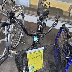 J1386【リユースのサカイ柏店】シティサイクル　ダイナモライト　ブラック　★店頭にて試乗可★ 簡易クリーニング済　　 中古自転車 　流山市  松戸市 我孫子市 鎌ヶ谷市 船橋市 守谷市 取手市の画像