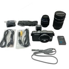186000 現状品 OLYMPUS オリンパス ミラーレス一眼　OLYMPUS PEN Lite E-PL3  ブラック [A1000025331775A]の画像