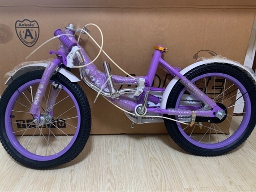 ⭐︎取引中⭐︎【未使用】AOKLE 子供用自転車 16インチ パープル