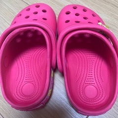 クロックス風サンダル　ピンク　13cmの画像