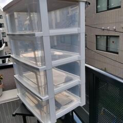 ほぼ新品  4段 収納ケース !の画像