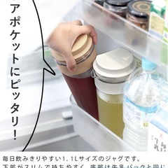 TAKEYA タケヤ スリムジャグボトル 冷水筒 モカベージュの画像