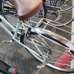 J1390【リユースのサカイ柏店】シティサイクル　Nity FASHION　ダイナモライト　ホワイト　★店頭にて試乗可★ 簡易クリーニング済　　 中古自転車 　流山市  松戸市 我孫子市 鎌ヶ谷市 船橋市 守谷市 取手市　の画像