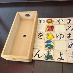木製玩具　ニチガン　文字遊びの画像