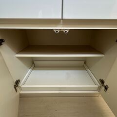 【ジャングルジャングル滋賀草津店】ジモティ来店特価!!　食器棚　ホワイト　J-2508105の画像