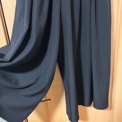 レディース ワイドパンツ ブラック Mサイズの画像