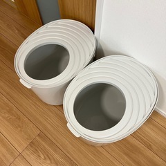 猫トイレ 2個セット アイリスオーヤマ 上から猫トイレプチ PU...
