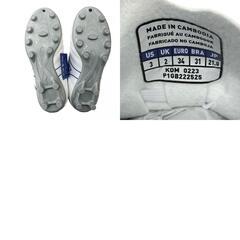 186000 新品未使用 Mizuno ミズノ その他スポーツ用品 モナルシーダ 白/青 スパイク キッズ [A1000025343174A]の画像