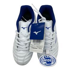 186000 新品未使用 Mizuno ミズノ その他スポーツ用品 モナルシーダ 白/青 スパイク キッズ [A1000025343174A]の画像